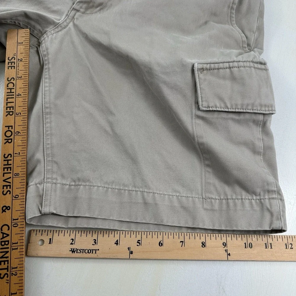 VTG Banana Republic‎ Mens 34 Army Cargo Shorts Beige Canvas Skater Y2K Military